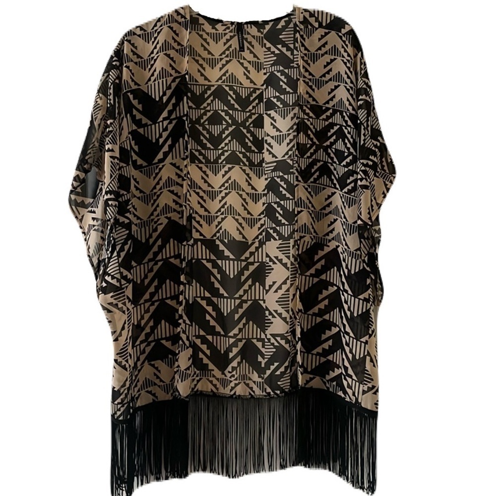 Mezzanine Geometric Print Kimono One Size